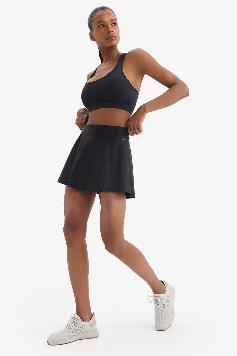 DeFacto Black Woman DeFactoFit Standard Fit Flexible Textured Swim Shorts Casual - Image 4